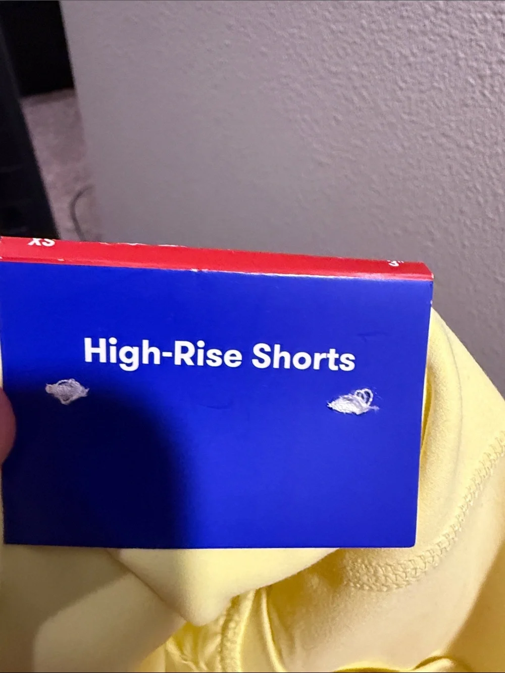 JoyLab Pale Yellow Floral Athletic Shorts with Built-In Shorts